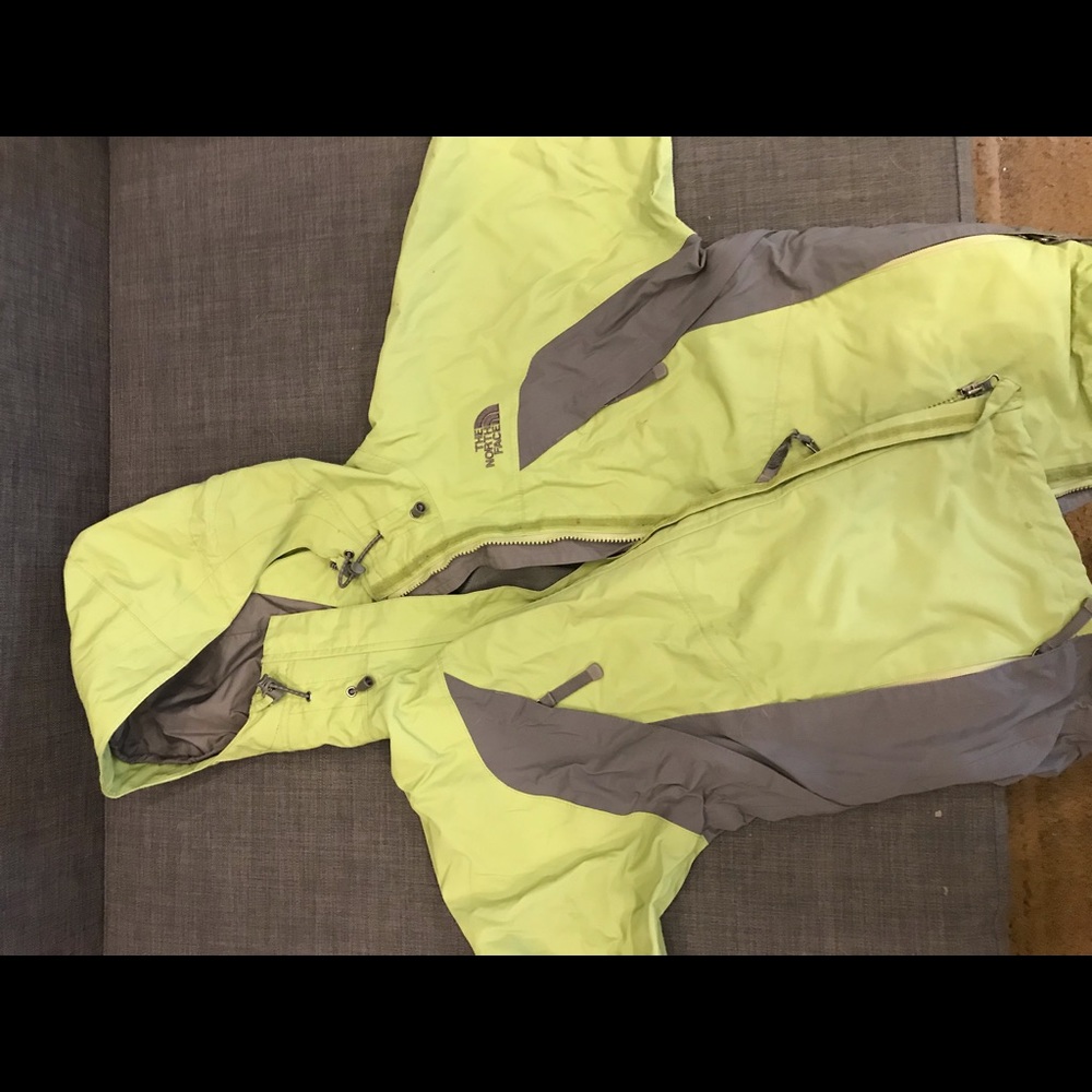 Green/Gray North Face Hyvent Jacket